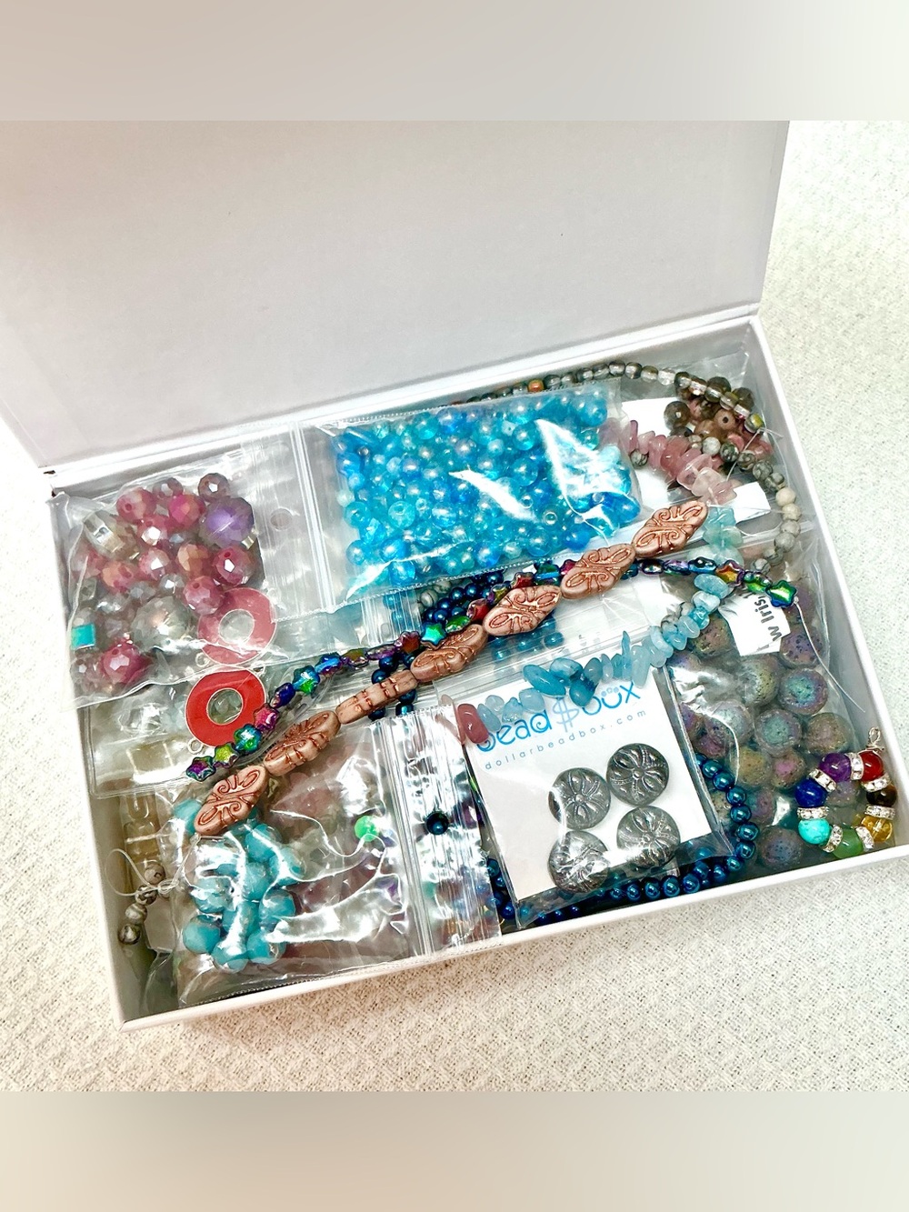 🌸Huge Box Gemstone & Czech Beads